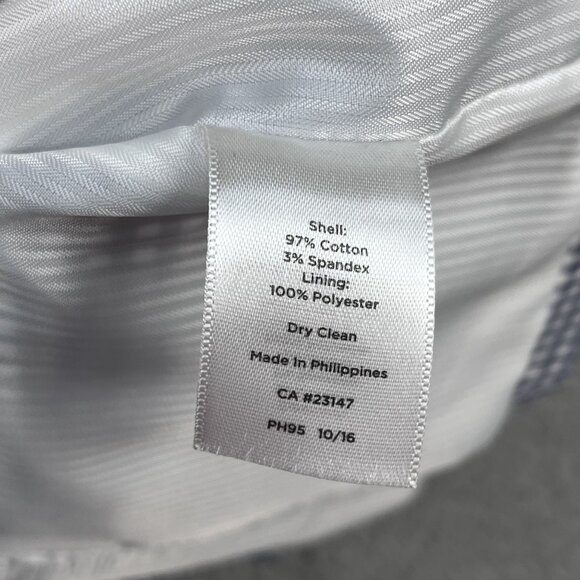 Talbots Womens Navy & White Check Career Blazer Sz 6 - Picture 4 of 6